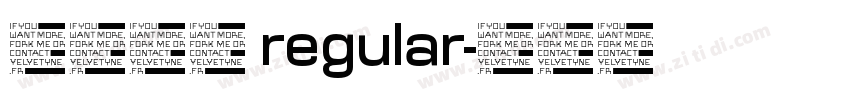 汉真广标 regular字体转换